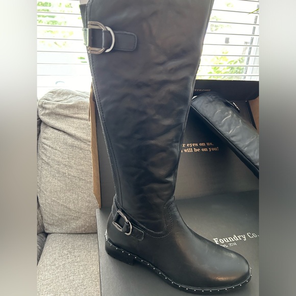 Vintage Foundry Co “Sahara” tall black leather boots, ladies’ size 9. - Picture 6 of 6